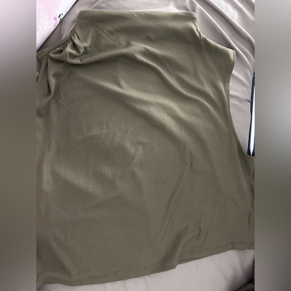 BRAND NEW Olive Green Ribbed Tank Top